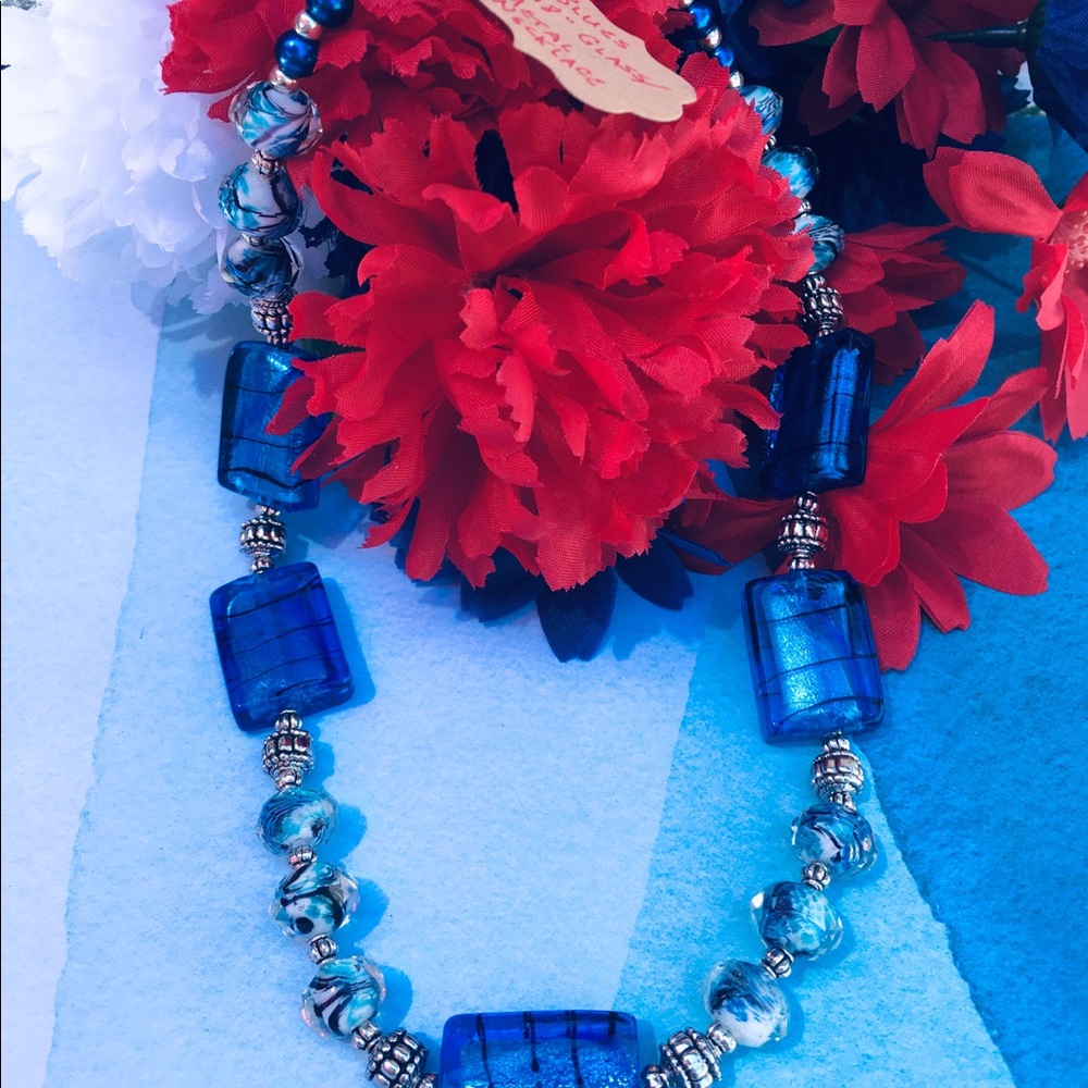FINAL PRICE❣️ Chunky style Blue Necklace. CLASSY❣️